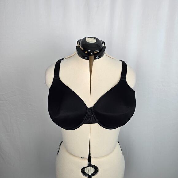 Vanity Fair Full Figure Bra Women's 46C Black Back Closure - Picture 4 of 11